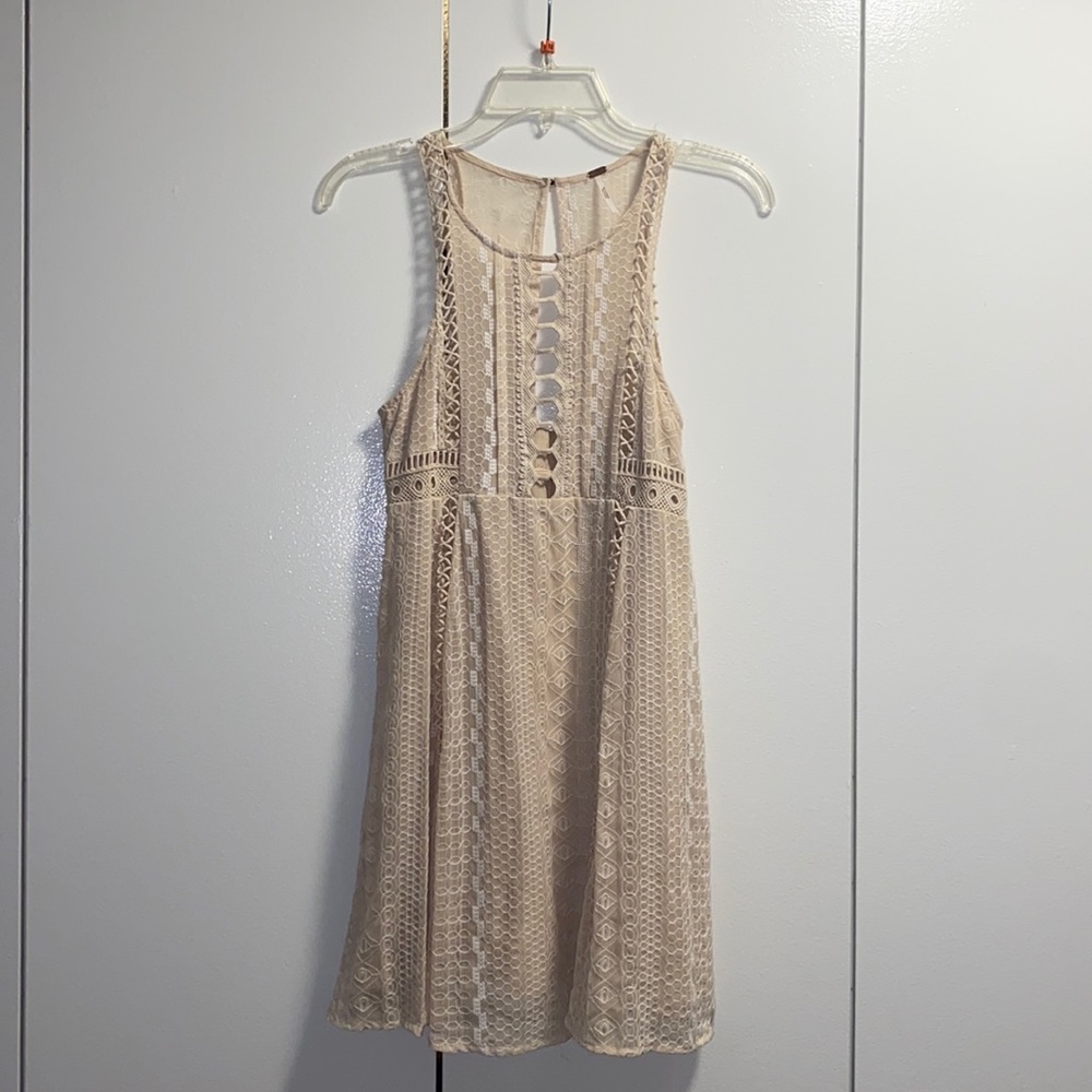 Size 2 Free People A-line Boho Mini Dress